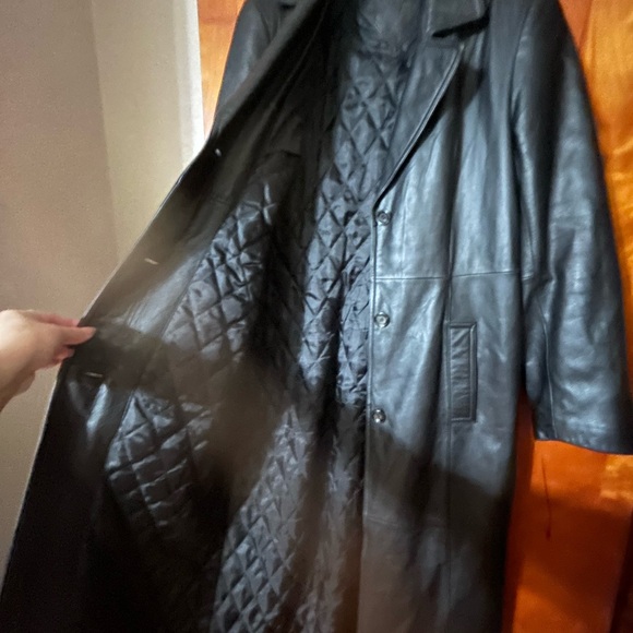 Jacqueline Ferrar leather long coat. Size M - Picture 6 of 7